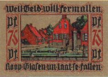26789 Leer city emergency money 75 pfennigs 1921