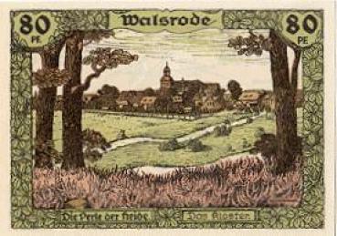 29614 Luneburg Heath City emergency money 80 pfennigs Walsrode1921