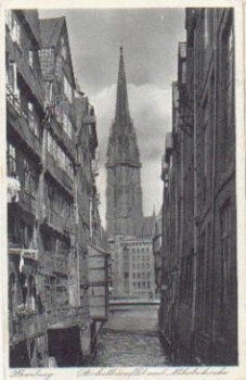 Hamburg Stoeckelhoernflet und Nikolaikirche o 7.7.1940