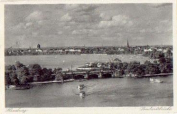 Hamburg Lombard Bridge * around 1930