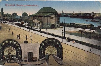 Steinwärder Hamburg Elbtunnel o 4.6.1917