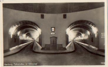 St. Pauli Hamburg Fahrstraßen im Elbtunnel gebr. 28.5.1942