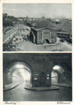 St. Pauli Hamburg Elbtunnel o 19.7.1953