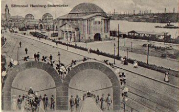 Steinwärder Hamburg Elbtunnel o 30.6.1911
