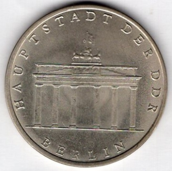 5 Mark GDR 1971 Brandenburg Gate