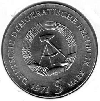 5 Mark GDR 1971 Johannes Keppler