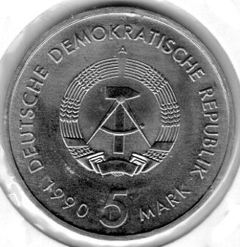 5 Mark DDR 1990 500 Jahre Postwesen