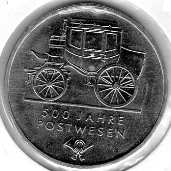 5 Mark DDR 1990 500 Jahre Postwesen