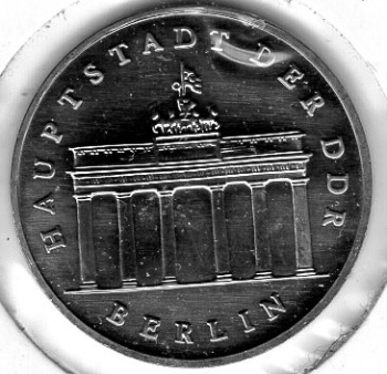 5 Mark GDR 1984 Berlin Brandenburg Gate