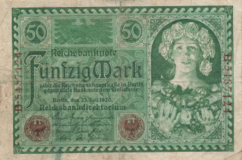 50 Mark Reichsbanknote 23. Juli 1920