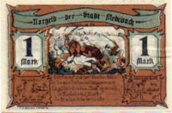 59964 Medebach city emergency money worth 1 mark around 1920