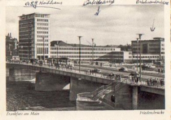 Frankfurt Main Peace Bridge o September 1, 1954