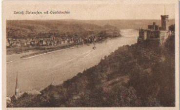 Schloss Stolzenfels mit Oberlahnstein * ca. 1910
