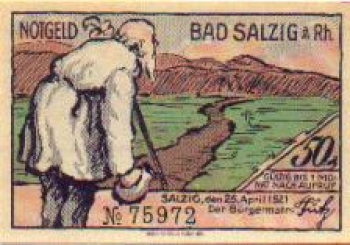 56154 Bad Salzig City emergency money 50 pfennigs 1921
