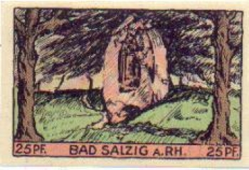 56154 Bad Salzig, city emergency money, worth 25 pfennigs, 1921