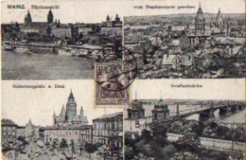 Mainz Ansichtskarte gebr. ca. 1920