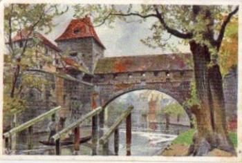 Nuremberg Casemates artist card Heinrich Kley o April 25, 1906