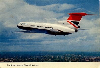 British Ariways Trident 3 Jetliner * circa 1960