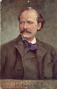 Massenet Jules French opera composer artist card, * approx. 1920