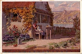 Paul Hey, folk song cards No. 39 artist card * approx. 1920