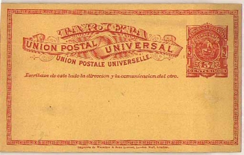 Uruguay Ganzsache 3 Centimos  (ca.1900)