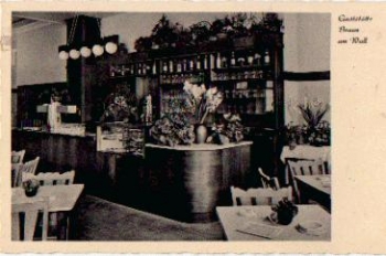 Krefeld Gaststätte Braun am Wall Innenansicht *ca. 1940