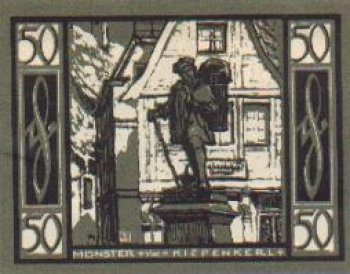 48147 Munster city emergency money value 50 Pfennig Kiepenkerl 1921