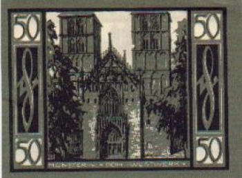 48147 Muenster city emergency money 50 pfennigs 1921