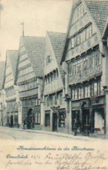 Osnabruck Renaissance houses on Bierstrasse o March 14, 1901
