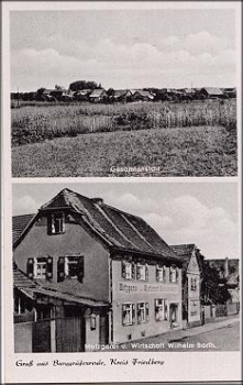 61184 Burggrafenrode ​​​​​​​Metzgerei und Gastwirtschaft * ca. 1920