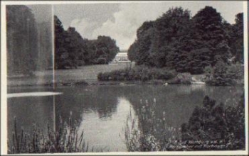 61352 Bad Homburg Parkweiher mit Kurhaus o 25.9.1938