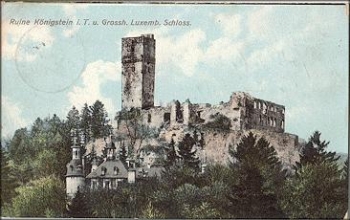 61462 Konigstein Taunus Ruine und  Schloss o 11.6.1909