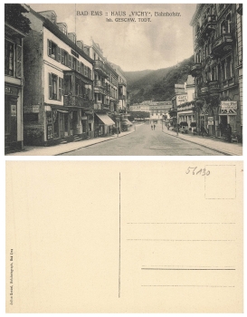 56130 Bad Ems House VICHY Bahnhofstrasse around 1920