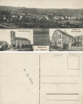 56323 Waldesch bei Coblenz Gasthaus Schneider * um 1920