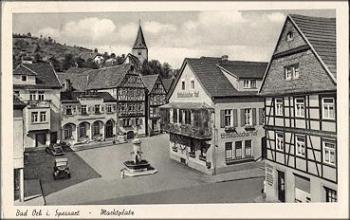 63619 Bad Orb Marktplatz o 1954