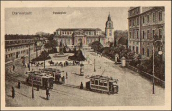 Darmstadt Paradeplatz gebr. ca. 1920