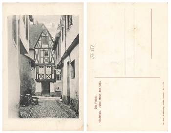 56852 Puenderich Mosel altes Haus aus 1563 * um 1905