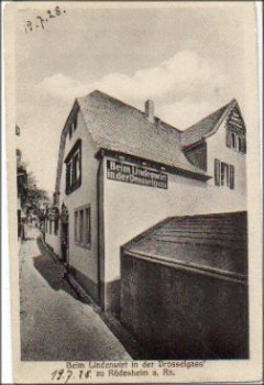 65385 Ruedesheim Lindenwirt in der Drosselgasse * ca. 1930