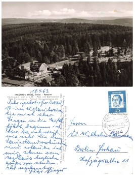 57392 Fredeburg Hochsauerland Jagdhaus Wiese o 18.4.1963