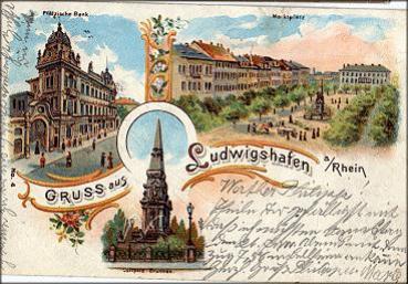 Ludwigshafen Litho o 21.1.1901