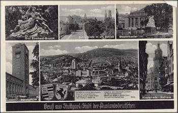 Stuttgart Staatstheater Bahnhofturm o 11.3.1939