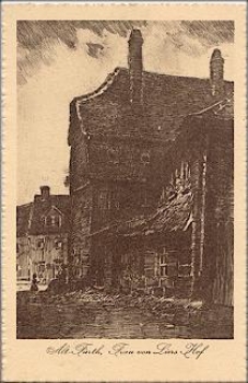 90700 Alt-Fürth Frau von Liers Hof Künstlerkarte * ca. 1930