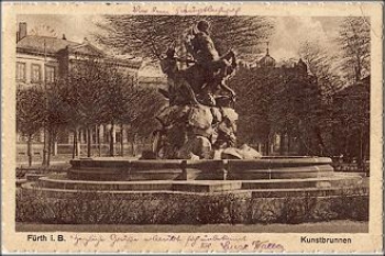 90700 Fuerth Kunstbrunnen * ca. 1920