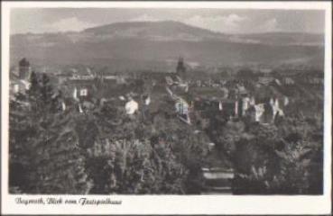 Bayreuth vom Festspielhaus o 3.7.1950