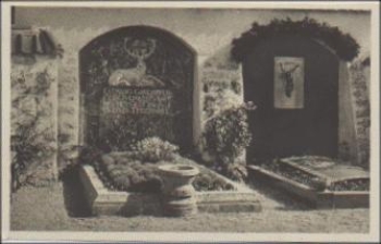 83684 Tegernsee grave of Ludwig Ganghofer * about 1940
