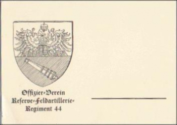 Trier Offizier-Verein Reserve-Feldartillerie Regiment 44 * ca. 1940