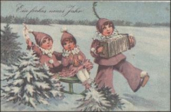 Children's band New Year's trumpet, 31.12.1930