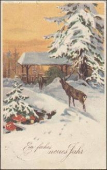 Toadstool New Year's card, series No. 8905, o 31.12.1920