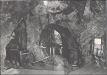 Mining Educational mine and show mine Old mining Old miners' gear gebr. circa 1970