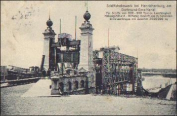 Henrichenburg Schiffshebewerk Dortmund-Ems-Kanal o 27.07.1908